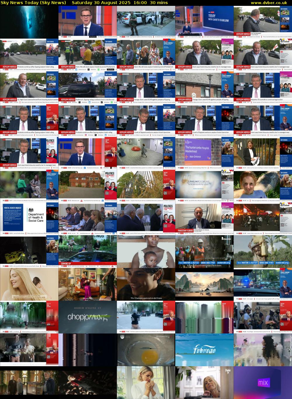 Sky News Today (Sky News) Saturday 30 August 2025 16:00 - 16:30
