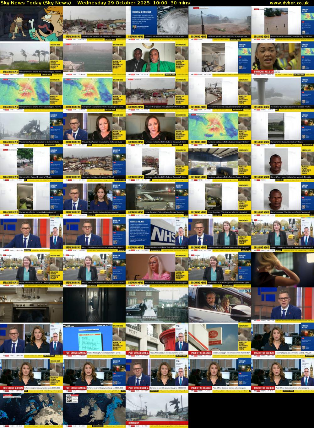 Sky News Today (Sky News) Wednesday 29 October 2025 10:00 - 10:30