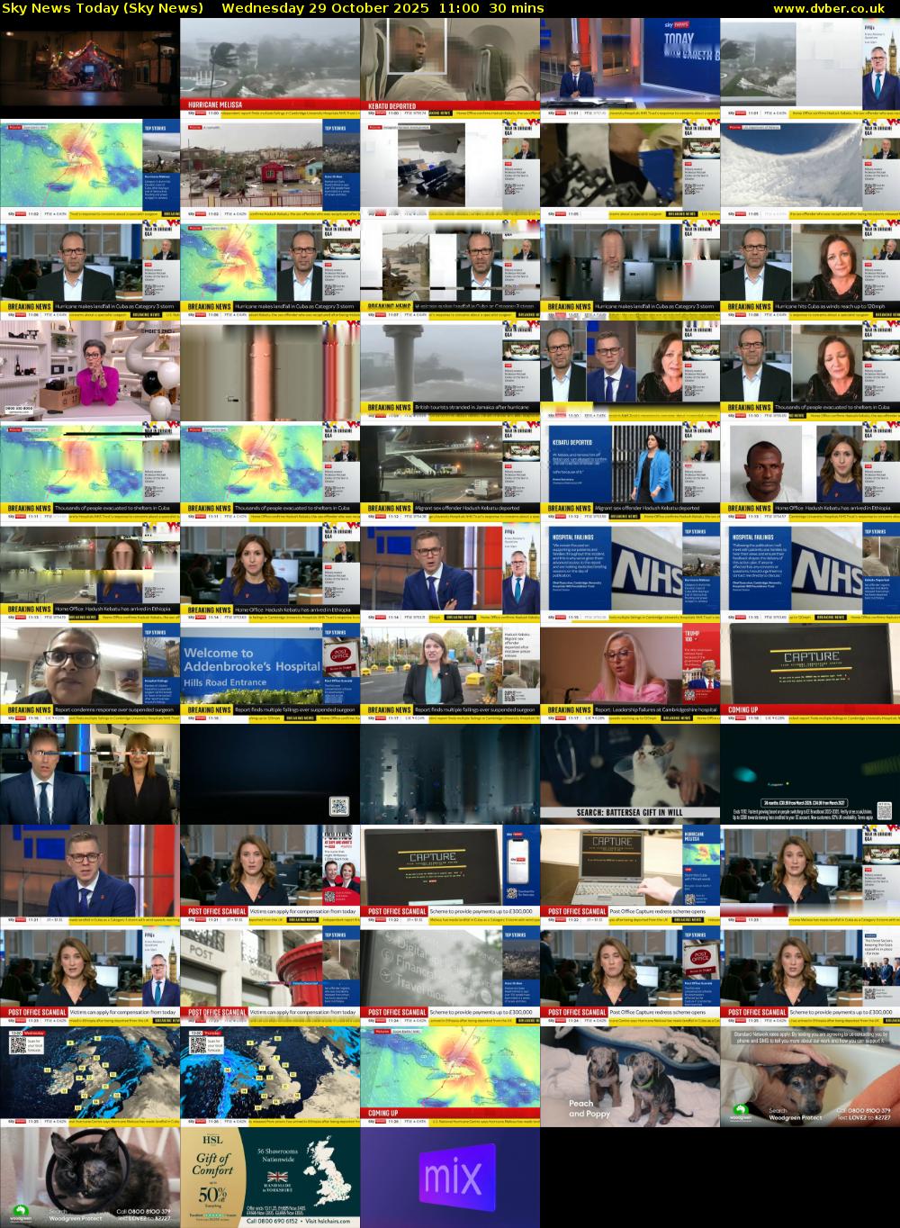 Sky News Today (Sky News) Wednesday 29 October 2025 11:00 - 11:30