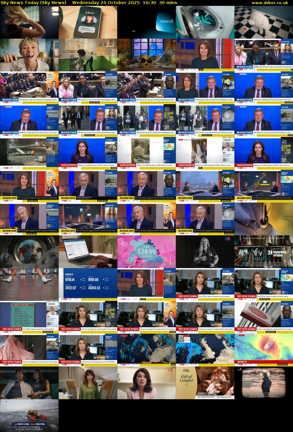 Sky News Today (Sky News) Wednesday 29 October 2025 16:30 - 17:00