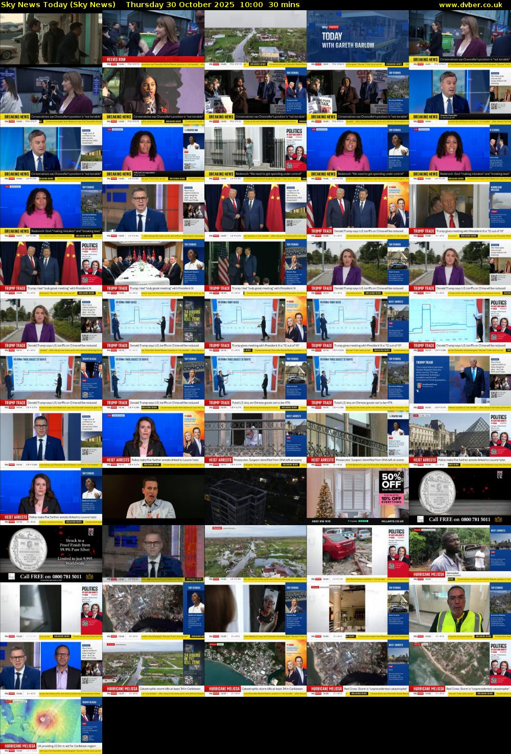 Sky News Today (Sky News) Thursday 30 October 2025 10:00 - 10:30