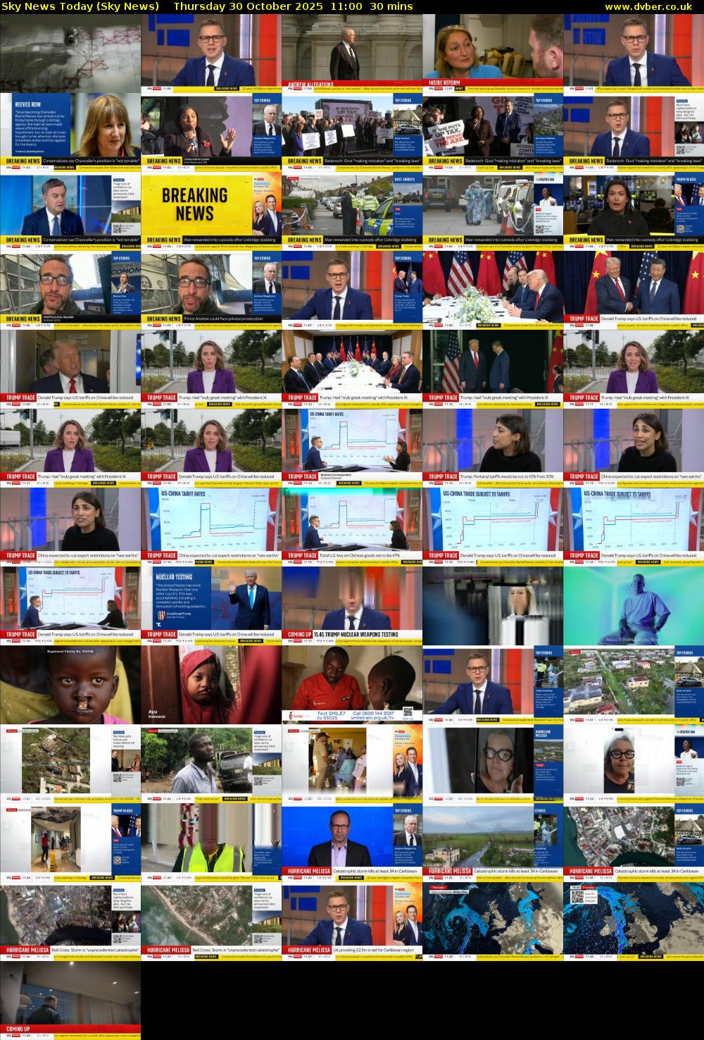 Sky News Today (Sky News) Thursday 30 October 2025 11:00 - 11:30