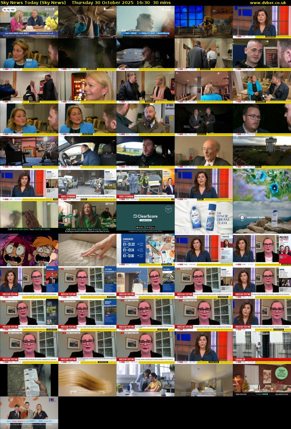 Sky News Today (Sky News) Thursday 30 October 2025 16:30 - 17:00