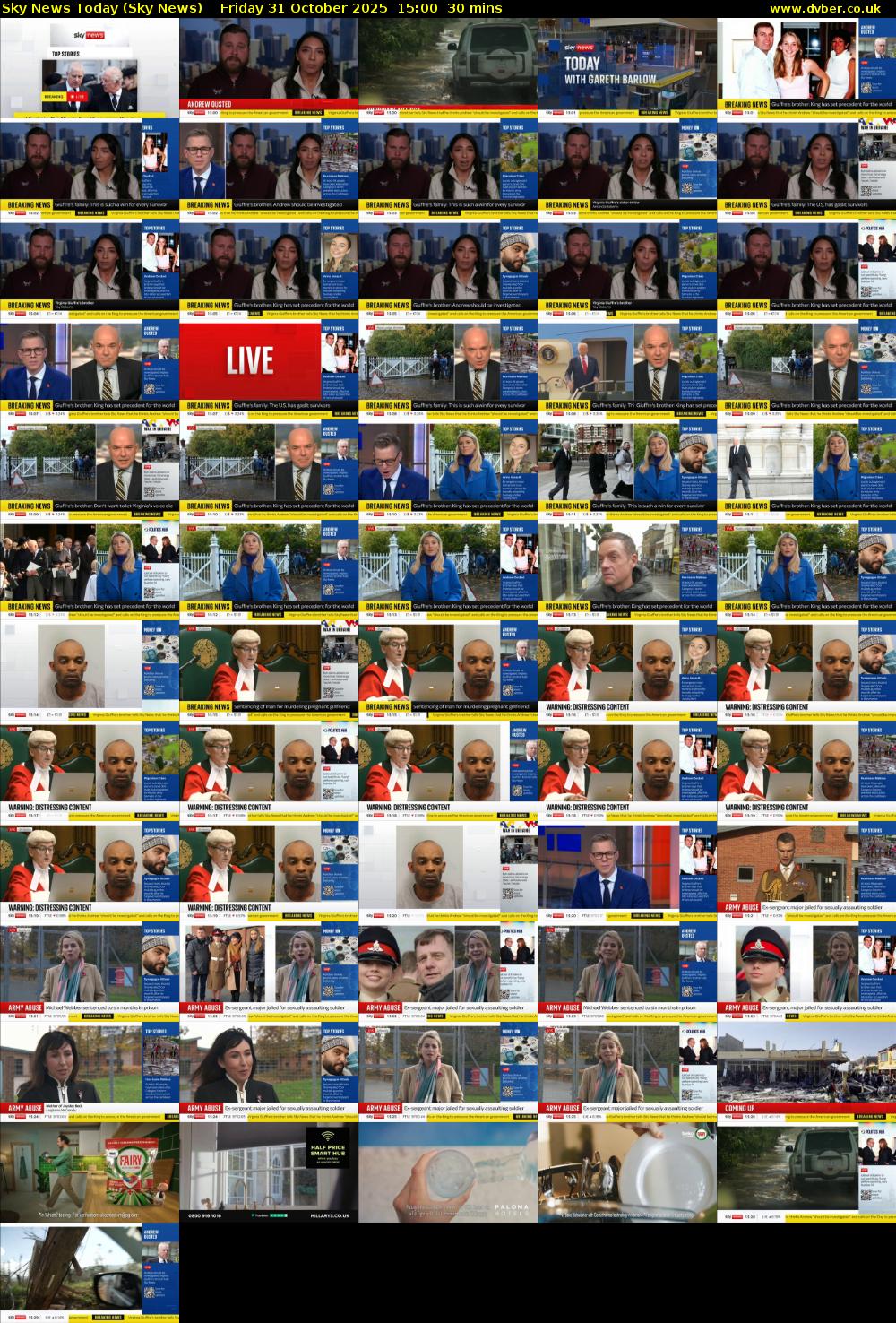 Sky News Today (Sky News) Friday 31 October 2025 15:00 - 15:30