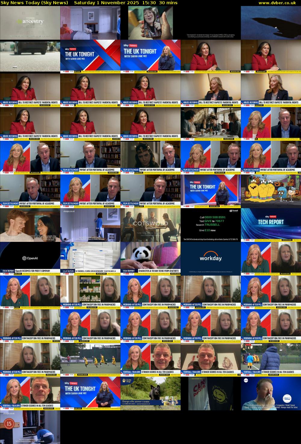 Sky News Today (Sky News) Saturday 1 November 2025 15:30 - 16:00