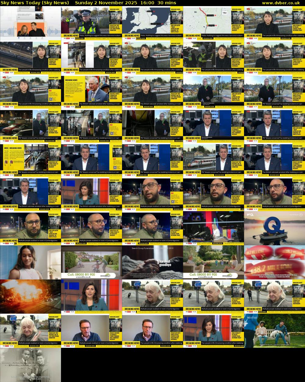 Sky News Today (Sky News) Sunday 2 November 2025 16:00 - 16:30