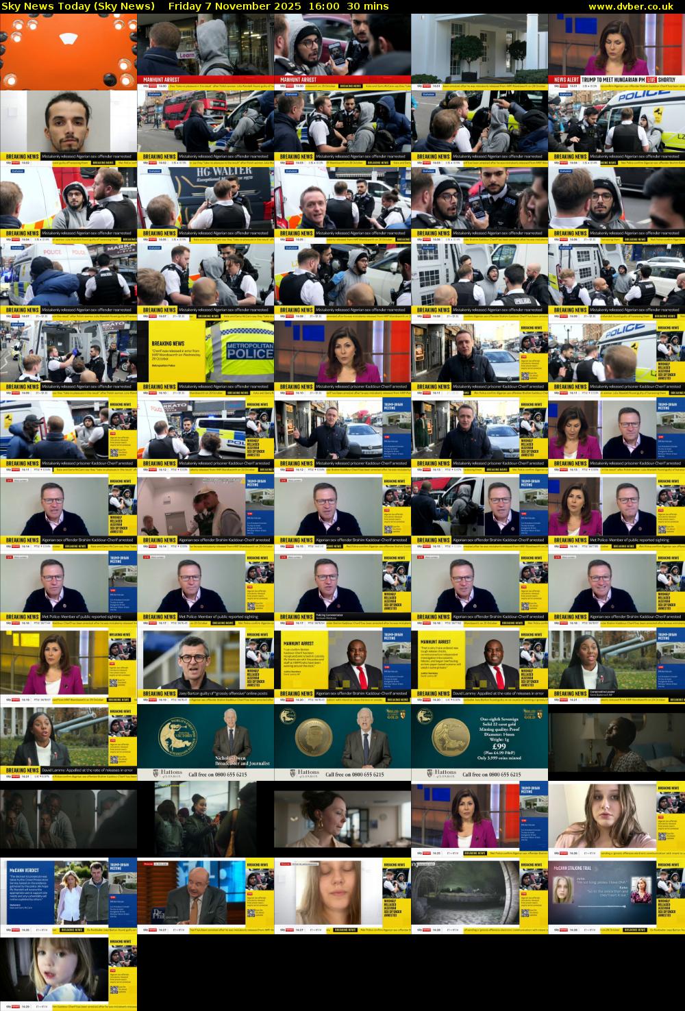 Sky News Today (Sky News) Friday 7 November 2025 16:00 - 16:30
