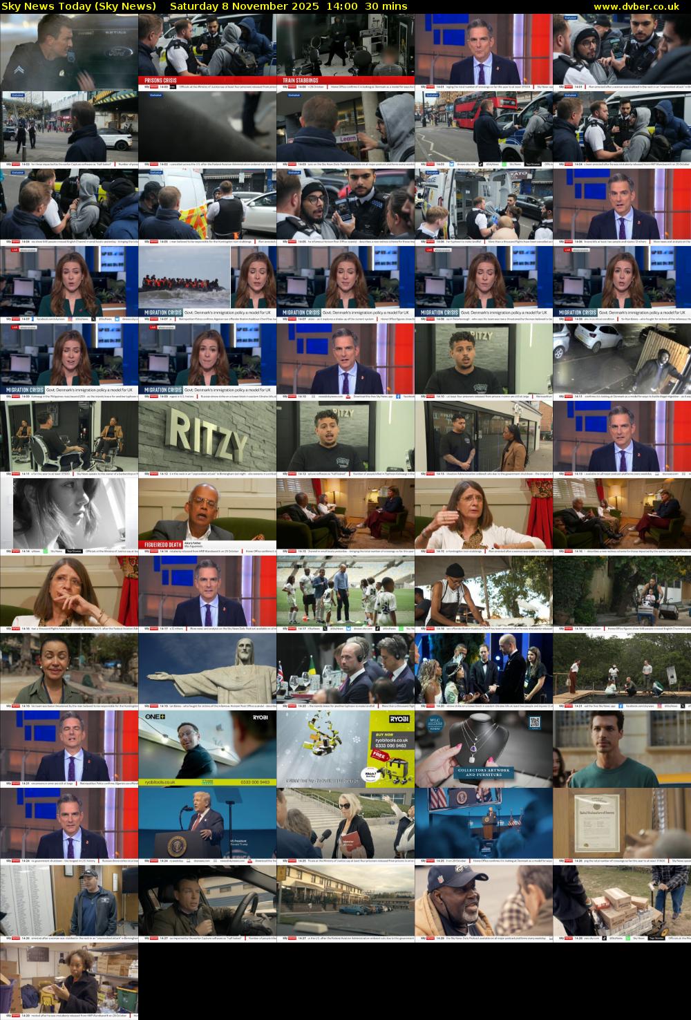 Sky News Today (Sky News) Saturday 8 November 2025 14:00 - 14:30