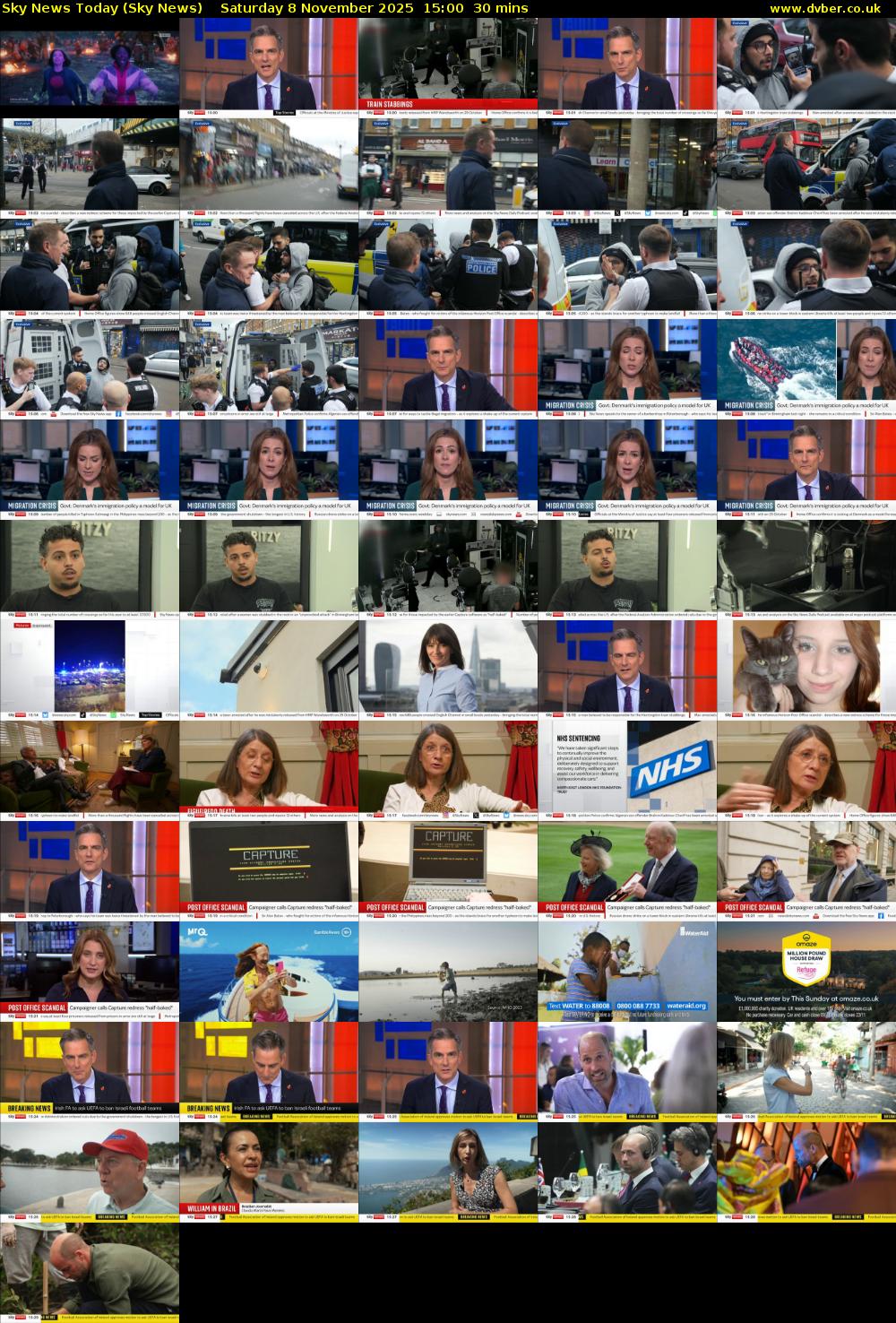 Sky News Today (Sky News) Saturday 8 November 2025 15:00 - 15:30