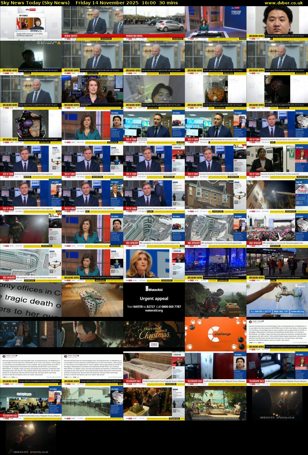 Sky News Today (Sky News) Friday 14 November 2025 16:00 - 16:30