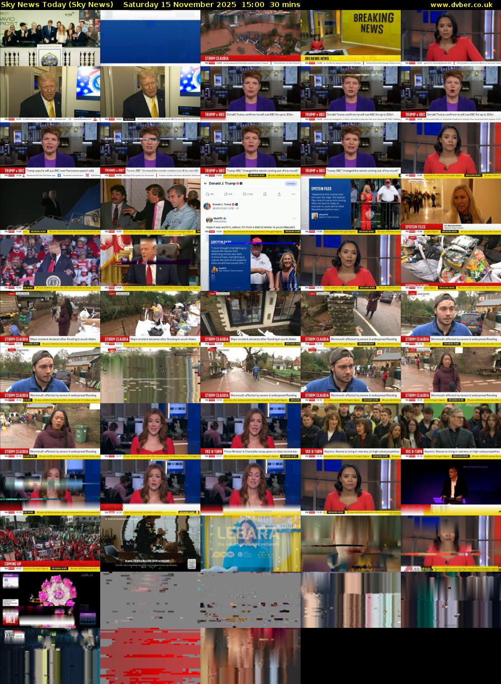 Sky News Today (Sky News) Saturday 15 November 2025 15:00 - 15:30