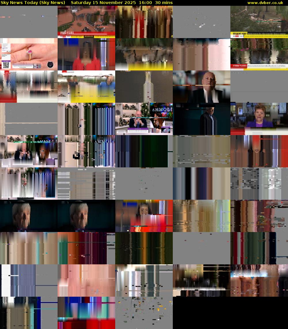 Sky News Today (Sky News) Saturday 15 November 2025 16:00 - 16:30