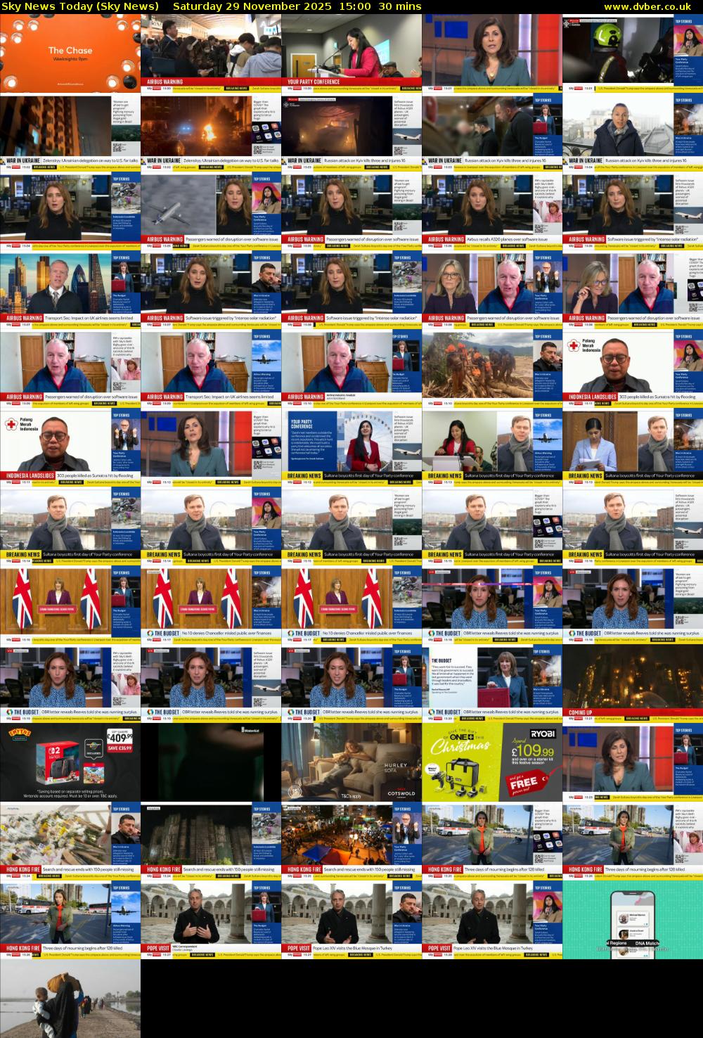 Sky News Today (Sky News) Saturday 29 November 2025 15:00 - 15:30