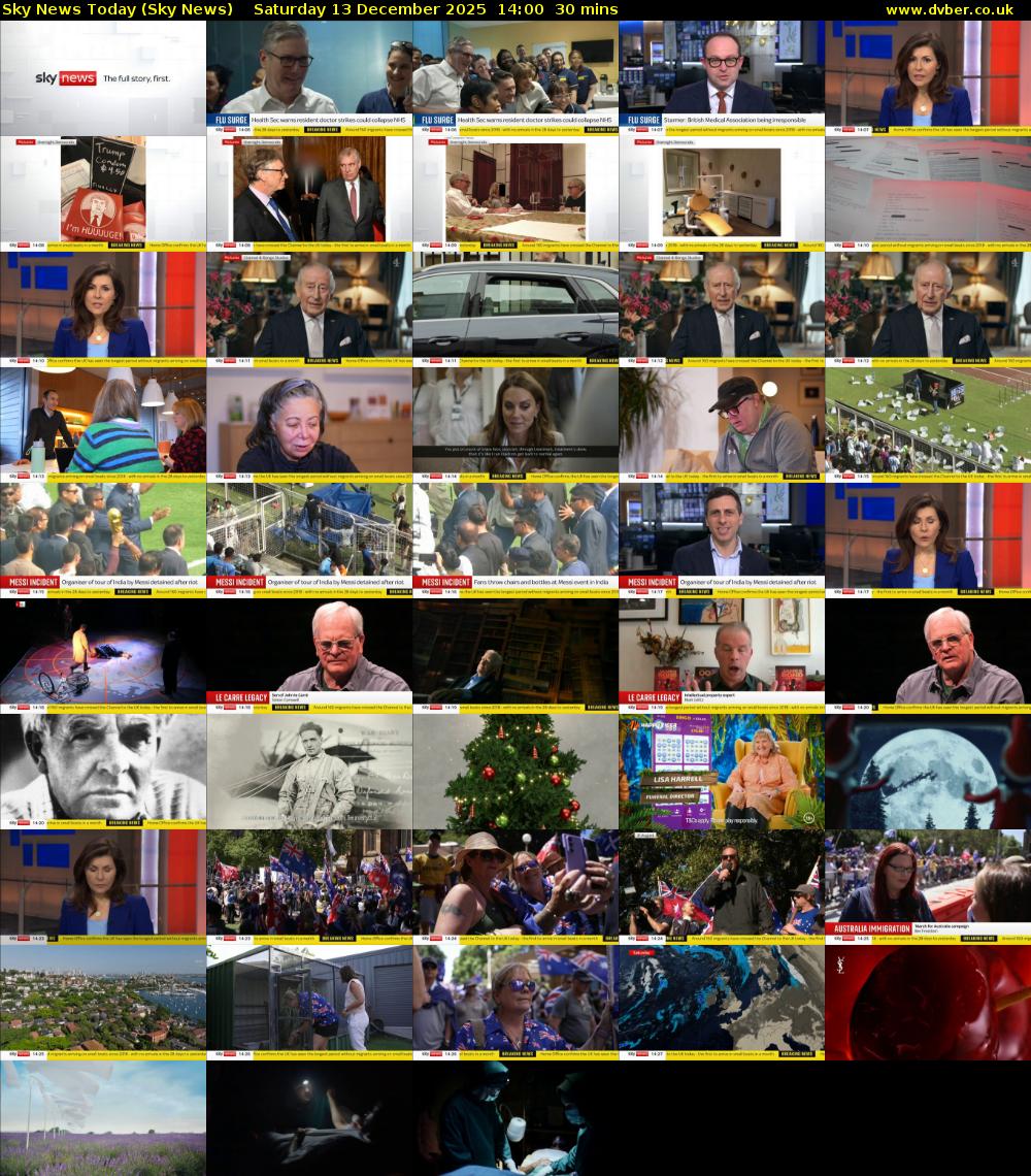Sky News Today (Sky News) Saturday 13 December 2025 14:00 - 14:30
