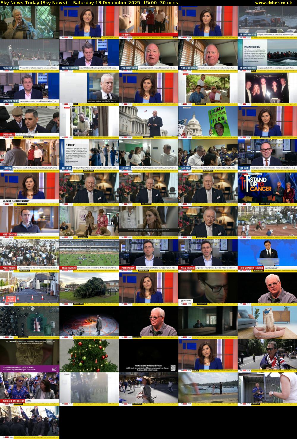 Sky News Today (Sky News) Saturday 13 December 2025 15:00 - 15:30