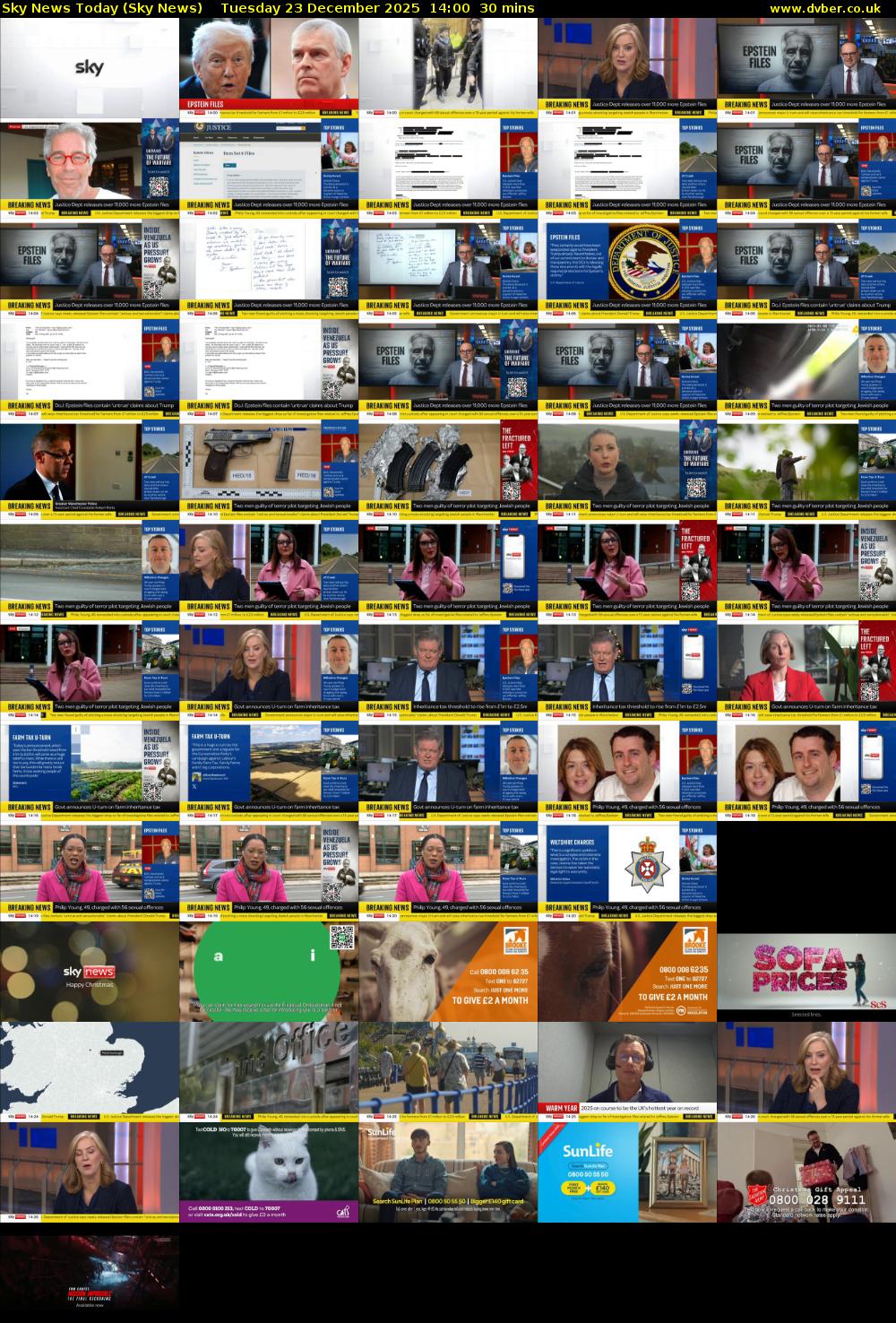 Sky News Today (Sky News) Tuesday 23 December 2025 14:00 - 14:30