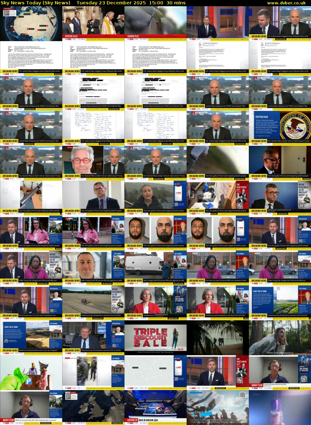 Sky News Today (Sky News) Tuesday 23 December 2025 15:00 - 15:30