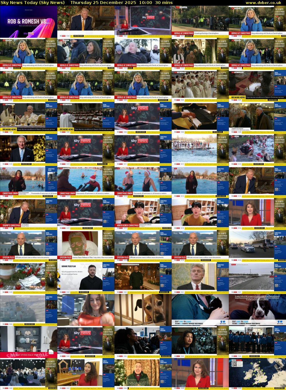 Sky News Today (Sky News) Thursday 25 December 2025 10:00 - 10:30