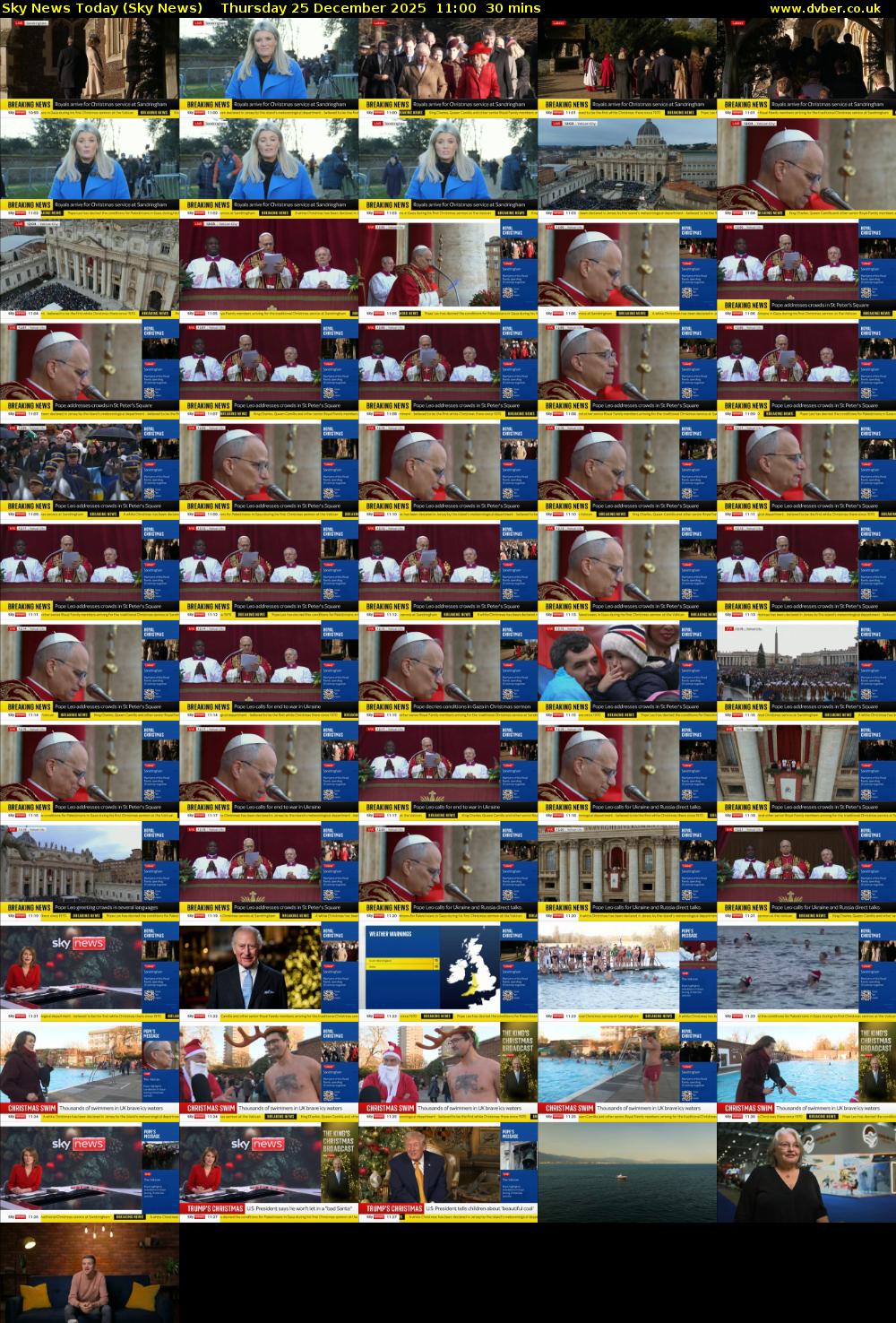 Sky News Today (Sky News) Thursday 25 December 2025 11:00 - 11:30