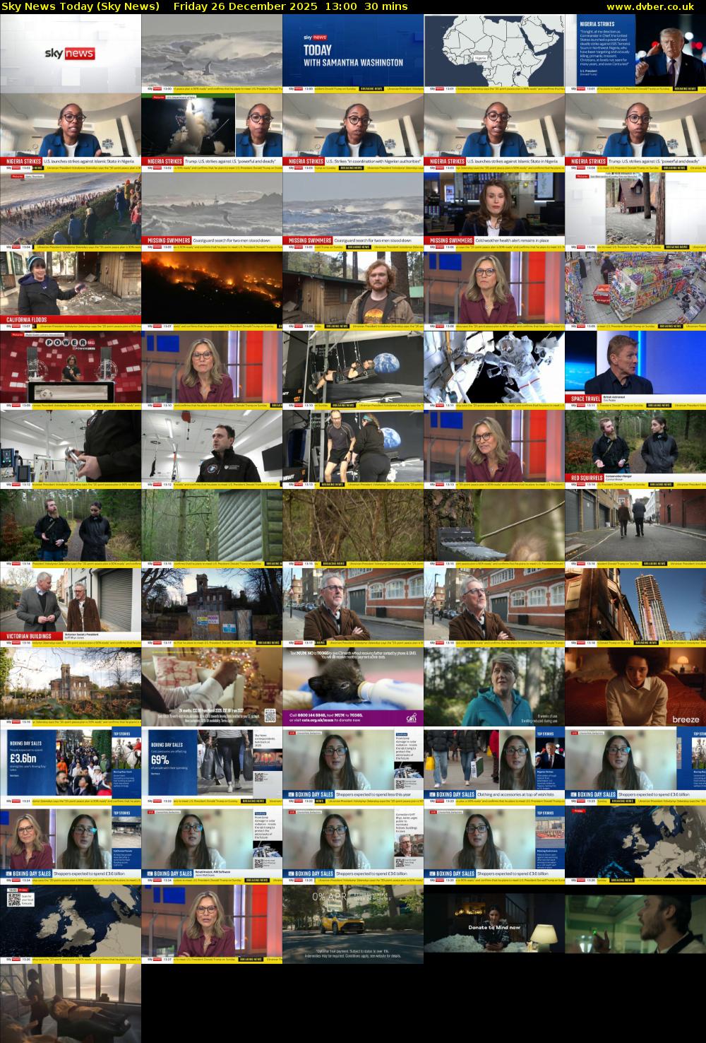 Sky News Today (Sky News) Friday 26 December 2025 13:00 - 13:30