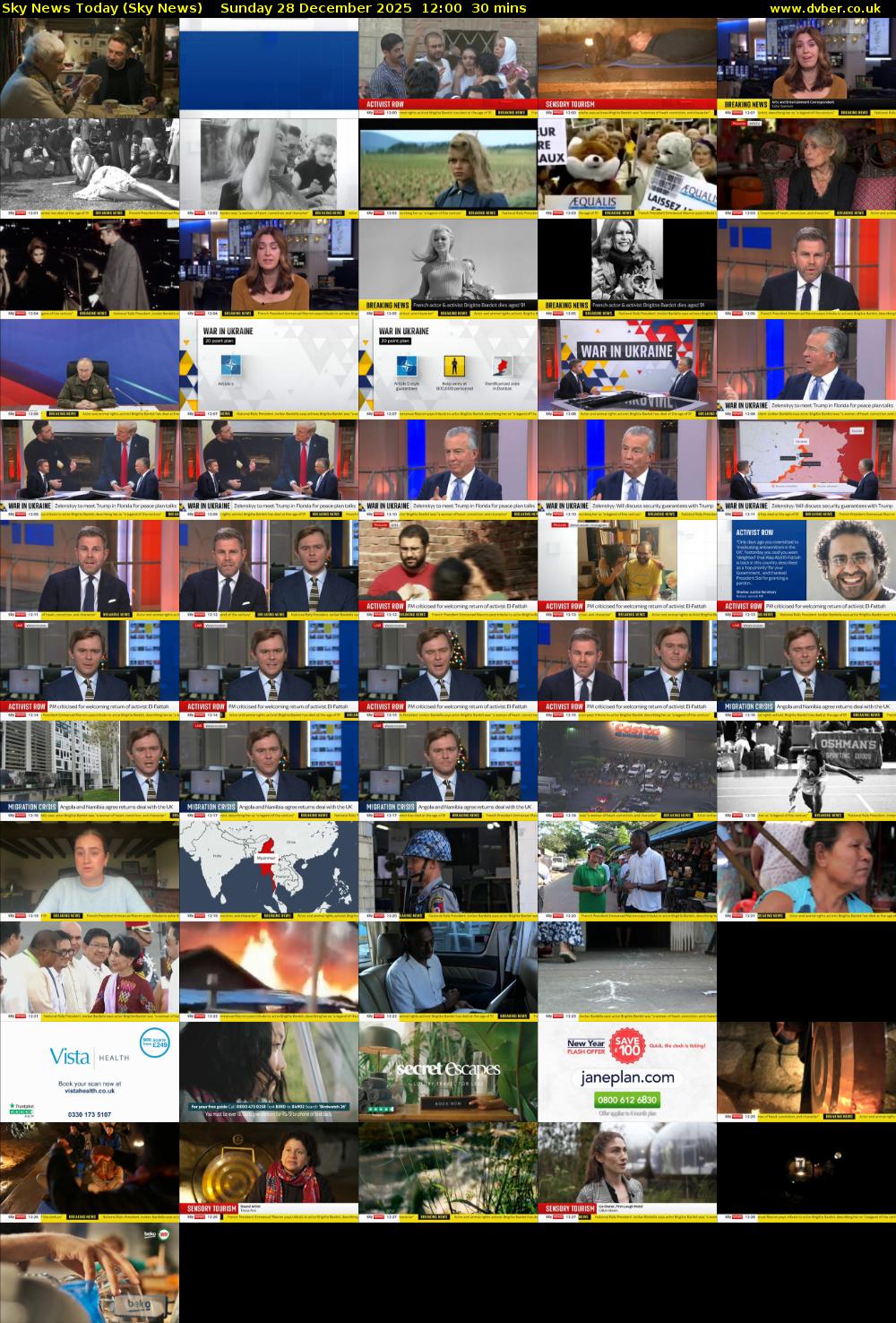 Sky News Today (Sky News) Sunday 28 December 2025 12:00 - 12:30