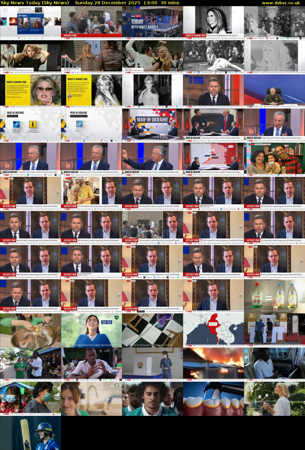 Sky News Today (Sky News) Sunday 28 December 2025 13:00 - 13:30