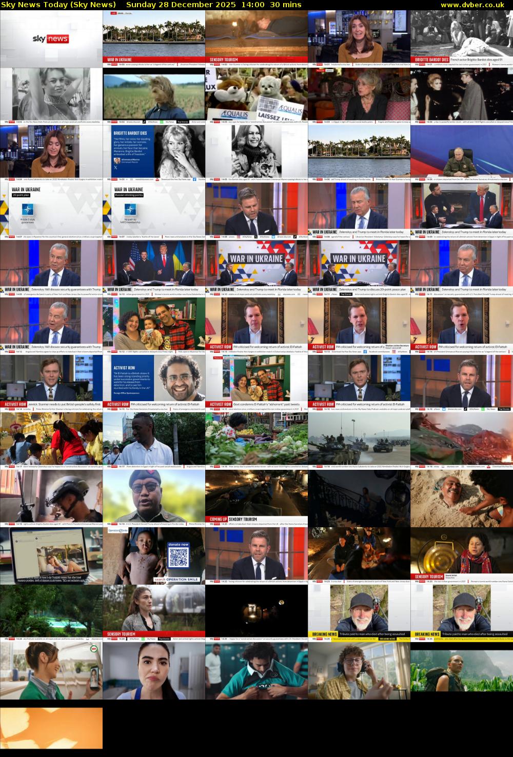 Sky News Today (Sky News) Sunday 28 December 2025 14:00 - 14:30