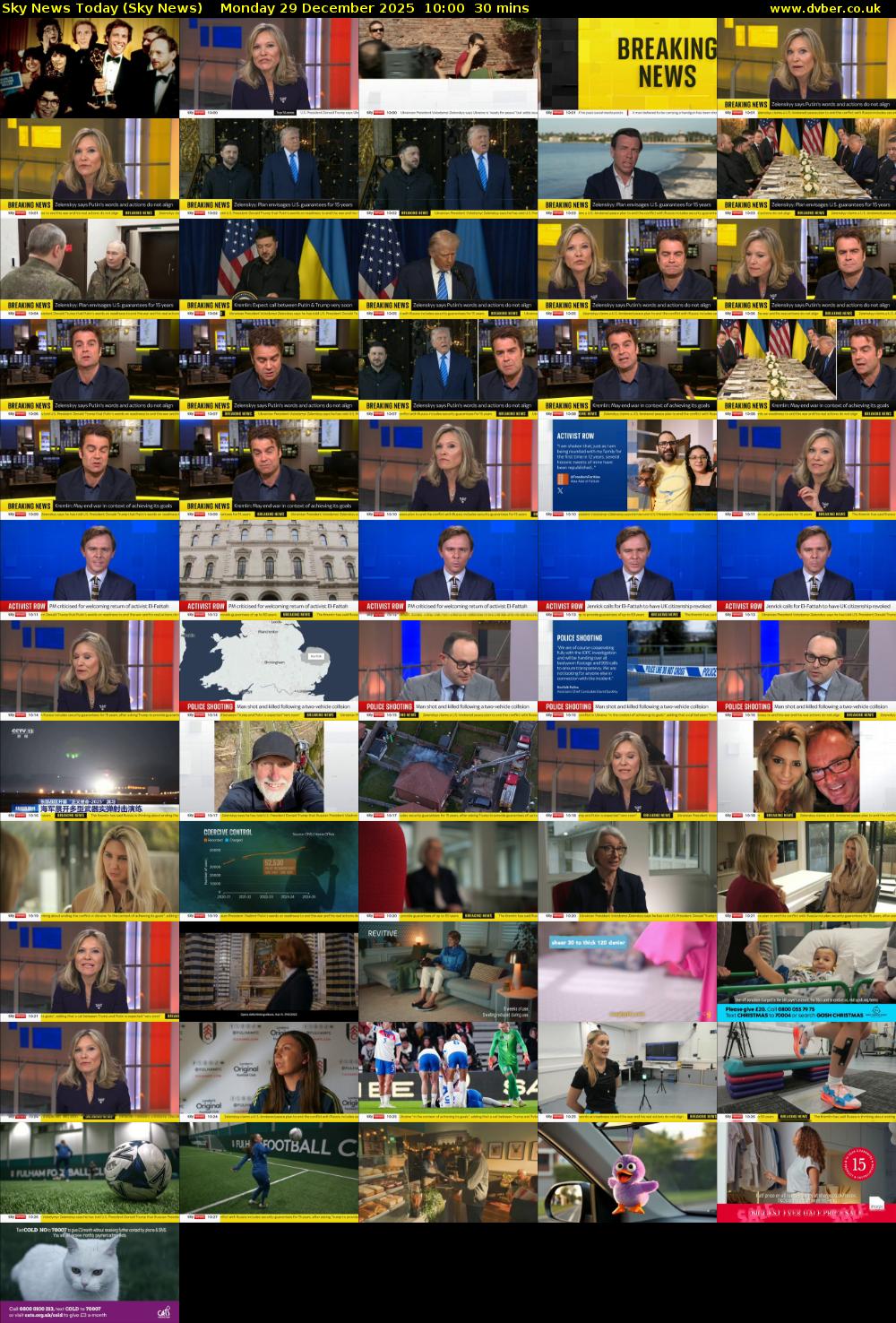 Sky News Today (Sky News) Monday 29 December 2025 10:00 - 10:30
