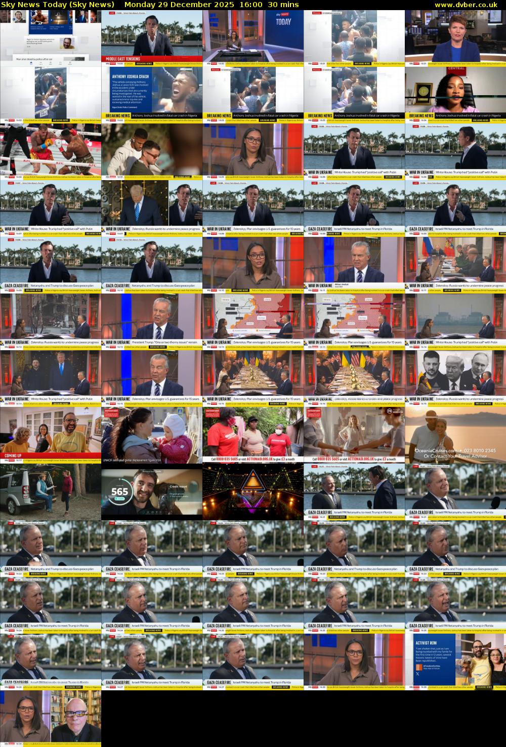 Sky News Today (Sky News) Monday 29 December 2025 16:00 - 16:30