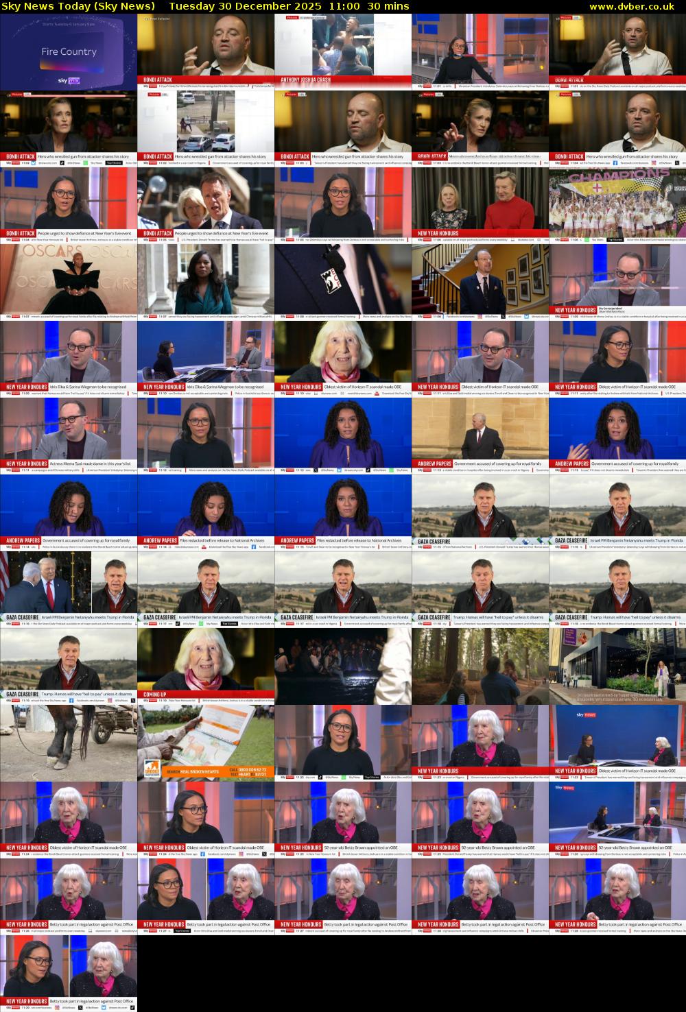 Sky News Today (Sky News) Tuesday 30 December 2025 11:00 - 11:30