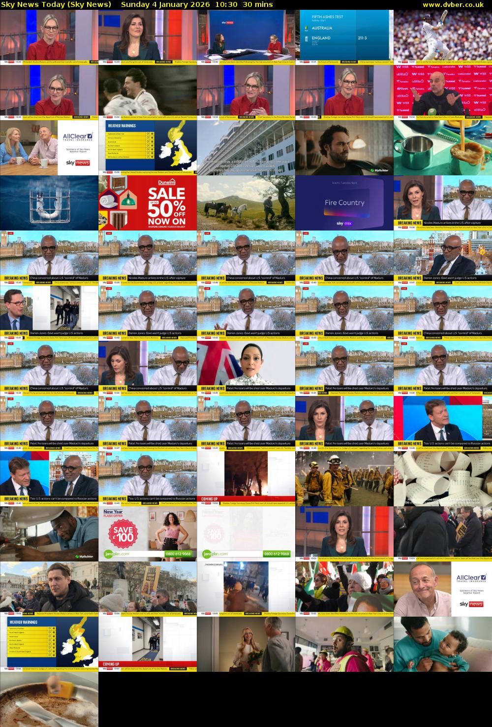 Sky News Today (Sky News) Sunday 4 January 2026 10:30 - 11:00