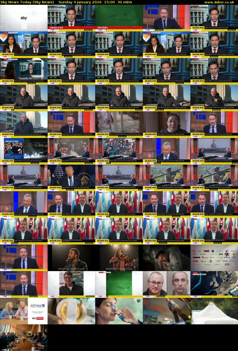 Sky News Today (Sky News) Sunday 4 January 2026 15:00 - 15:30