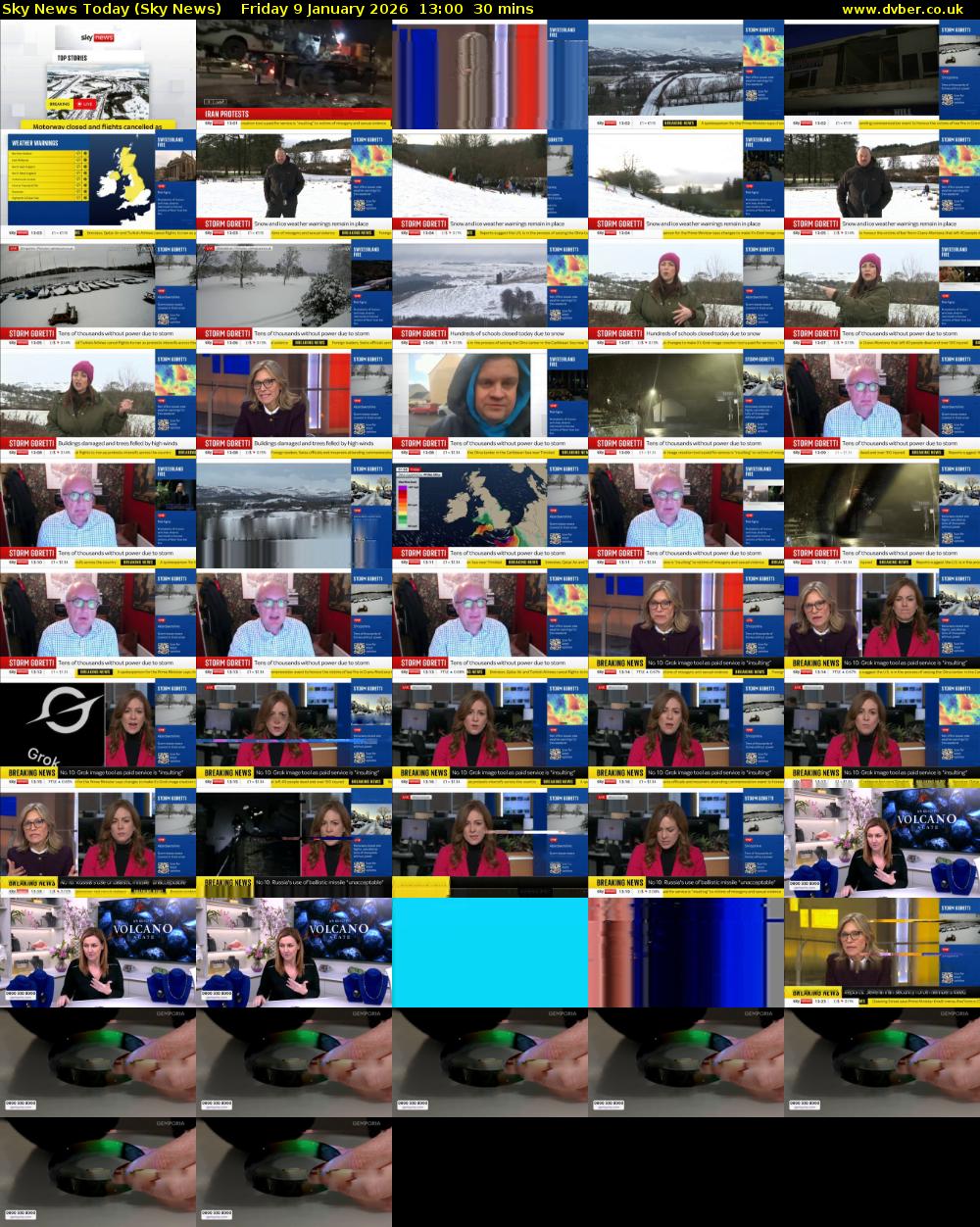 Sky News Today (Sky News) Friday 9 January 2026 13:00 - 13:30