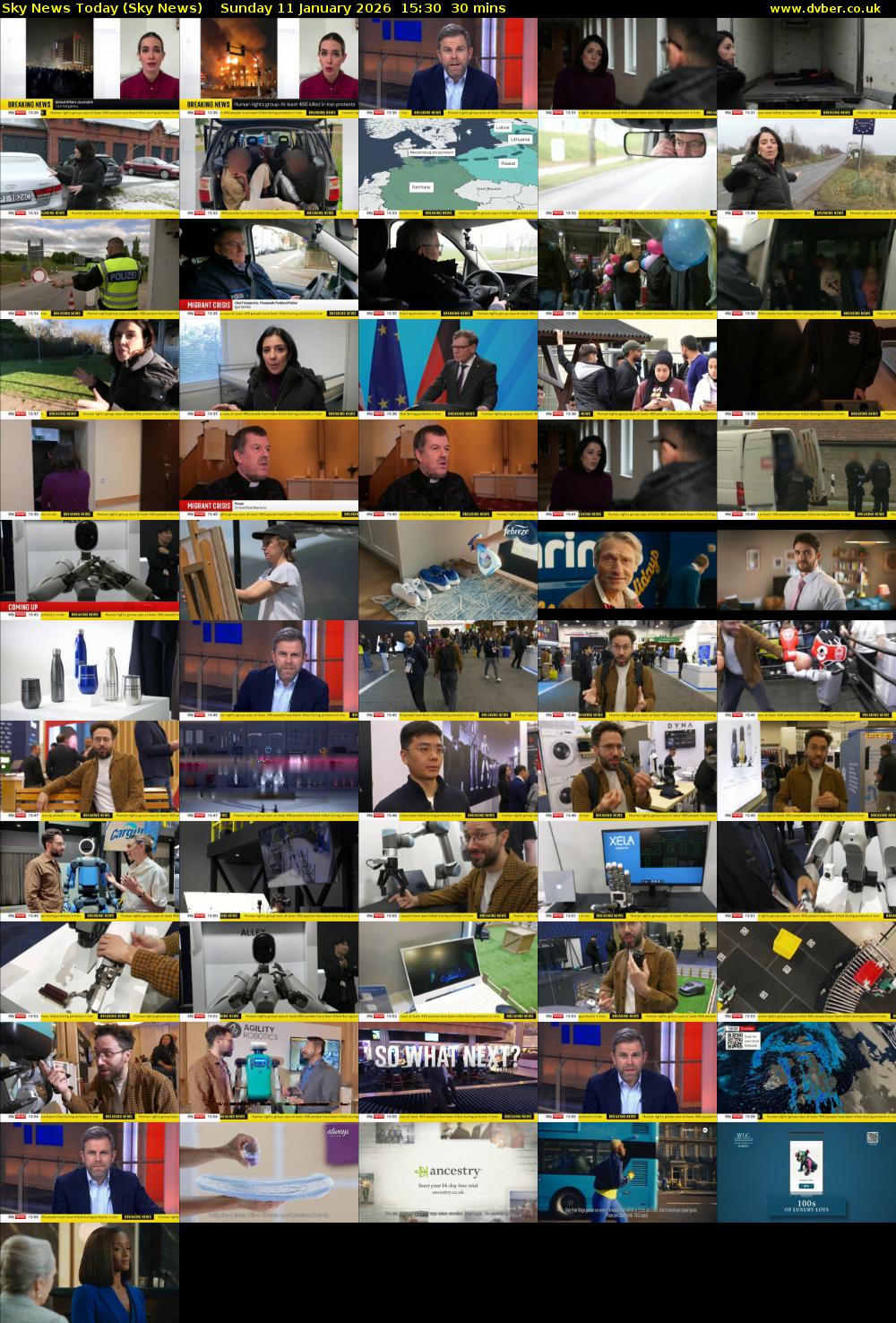 Sky News Today (Sky News) Sunday 11 January 2026 15:30 - 16:00