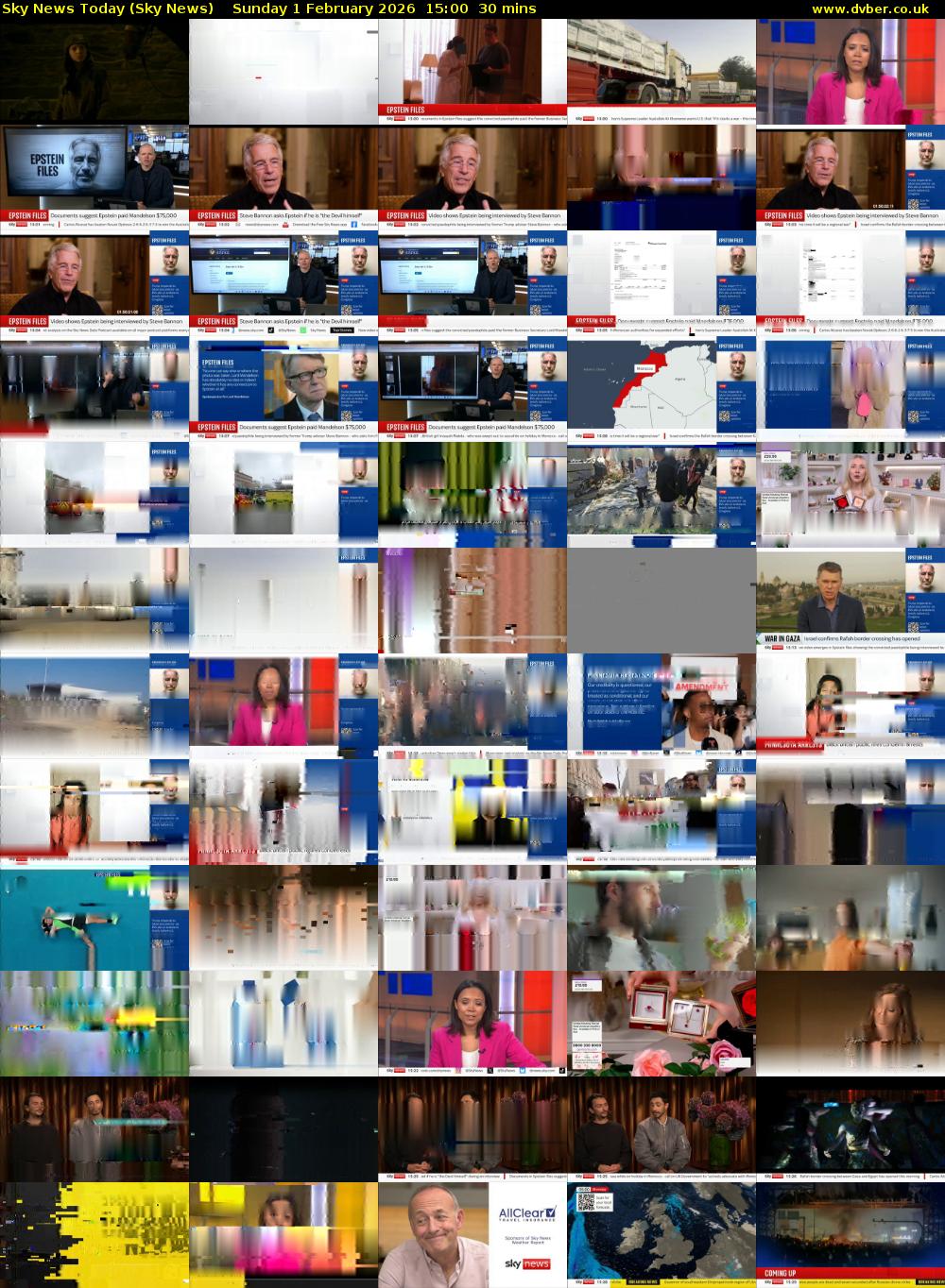 Sky News Today (Sky News) Sunday 1 February 2026 15:00 - 15:30