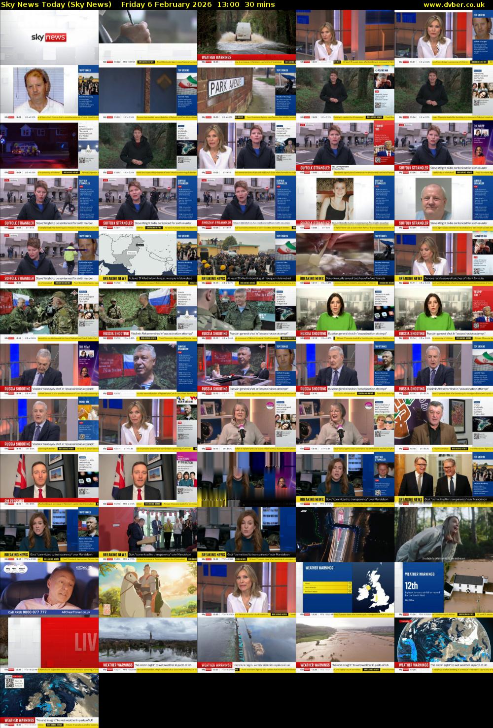 Sky News Today (Sky News) Friday 6 February 2026 13:00 - 13:30