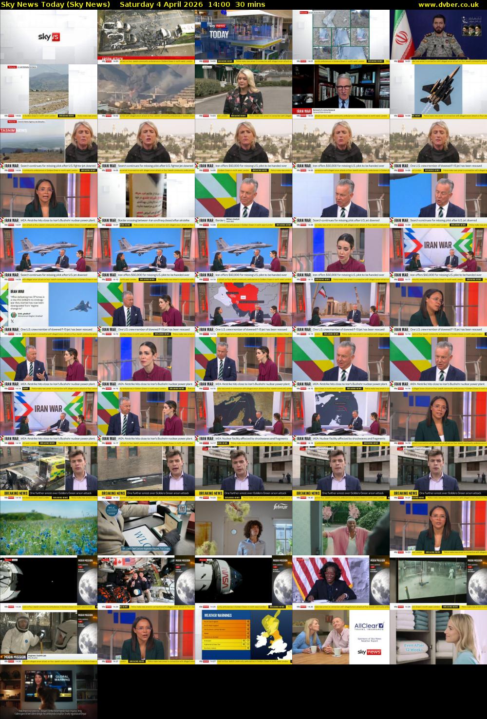Sky News Today (Sky News) Saturday 4 April 2026 14:00 - 14:30