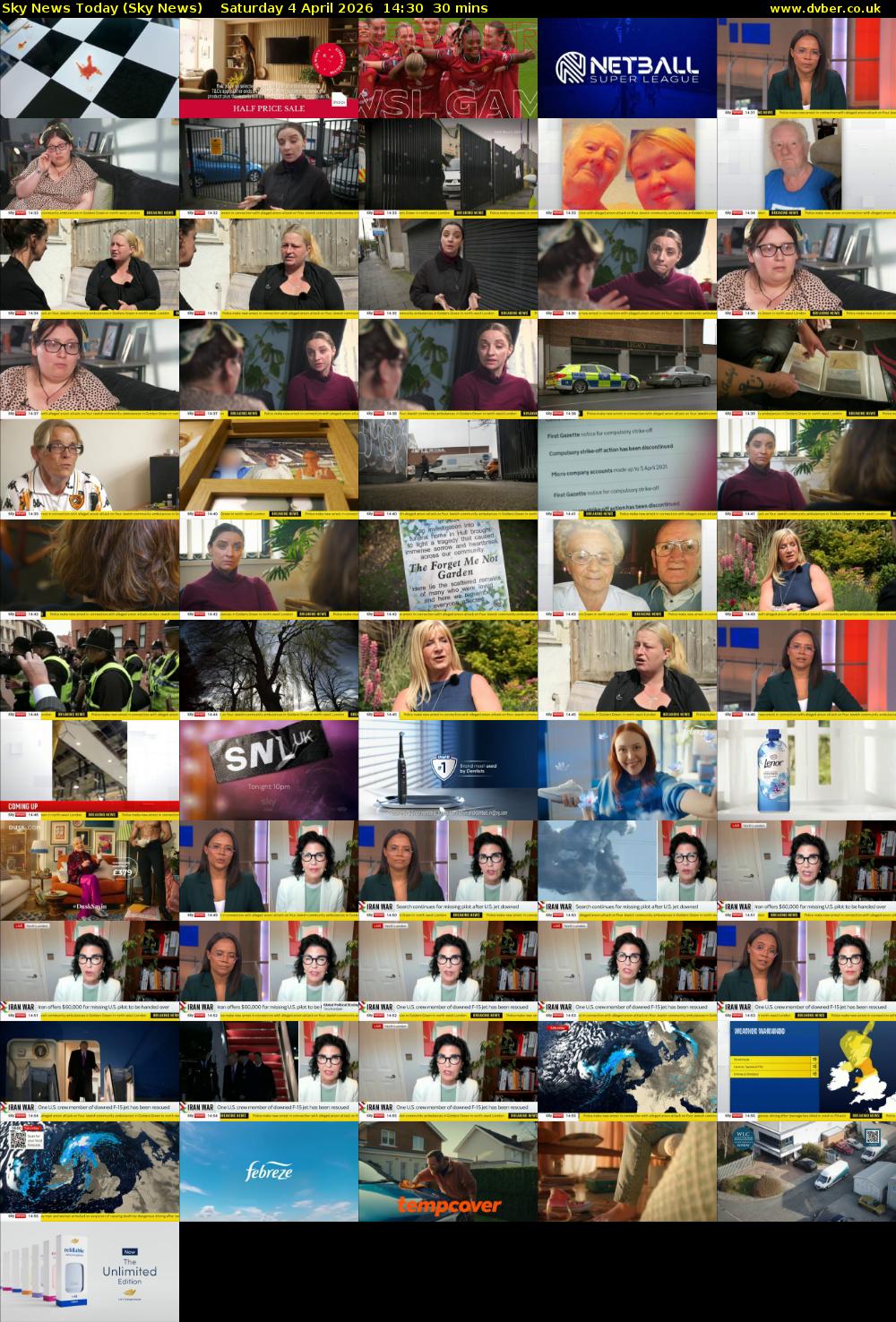 Sky News Today (Sky News) Saturday 4 April 2026 14:30 - 15:00