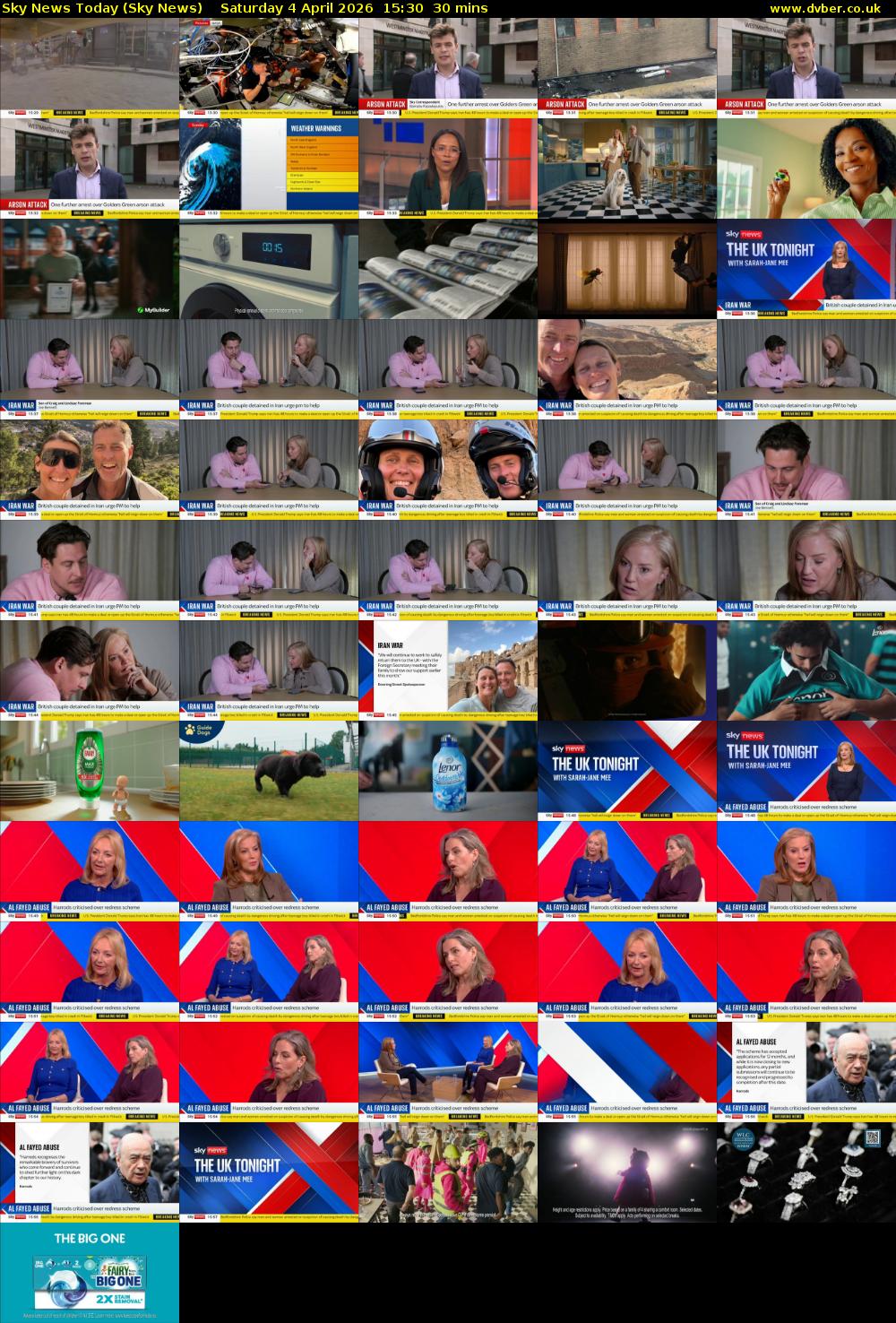Sky News Today (Sky News) Saturday 4 April 2026 15:30 - 16:00