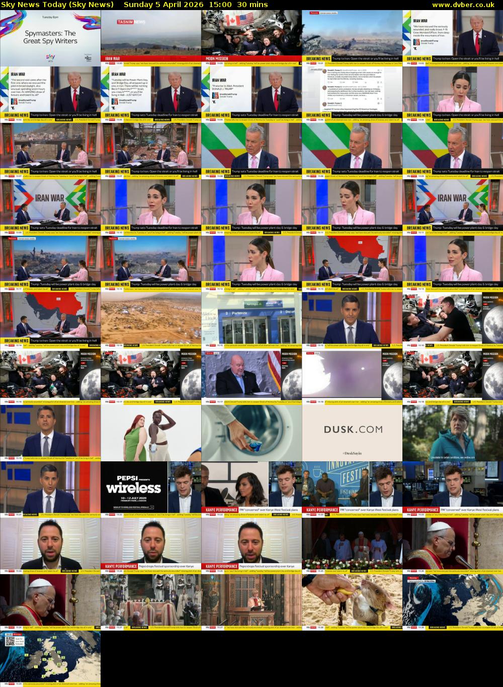 Sky News Today (Sky News) Sunday 5 April 2026 15:00 - 15:30