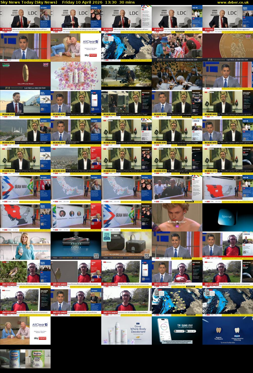 Sky News Today (Sky News) Friday 10 April 2026 13:30 - 14:00