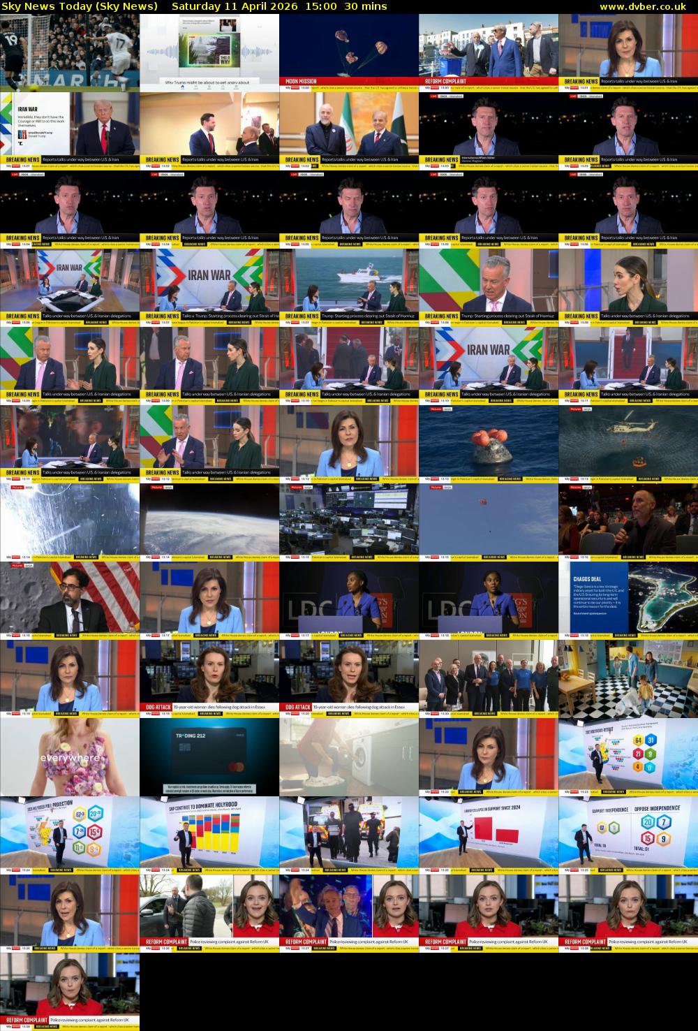 Sky News Today (Sky News) Saturday 11 April 2026 15:00 - 15:30