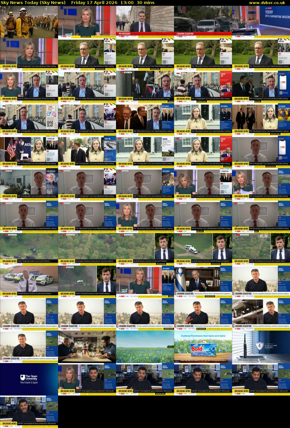 Sky News Today (Sky News) Friday 17 April 2026 13:00 - 13:30