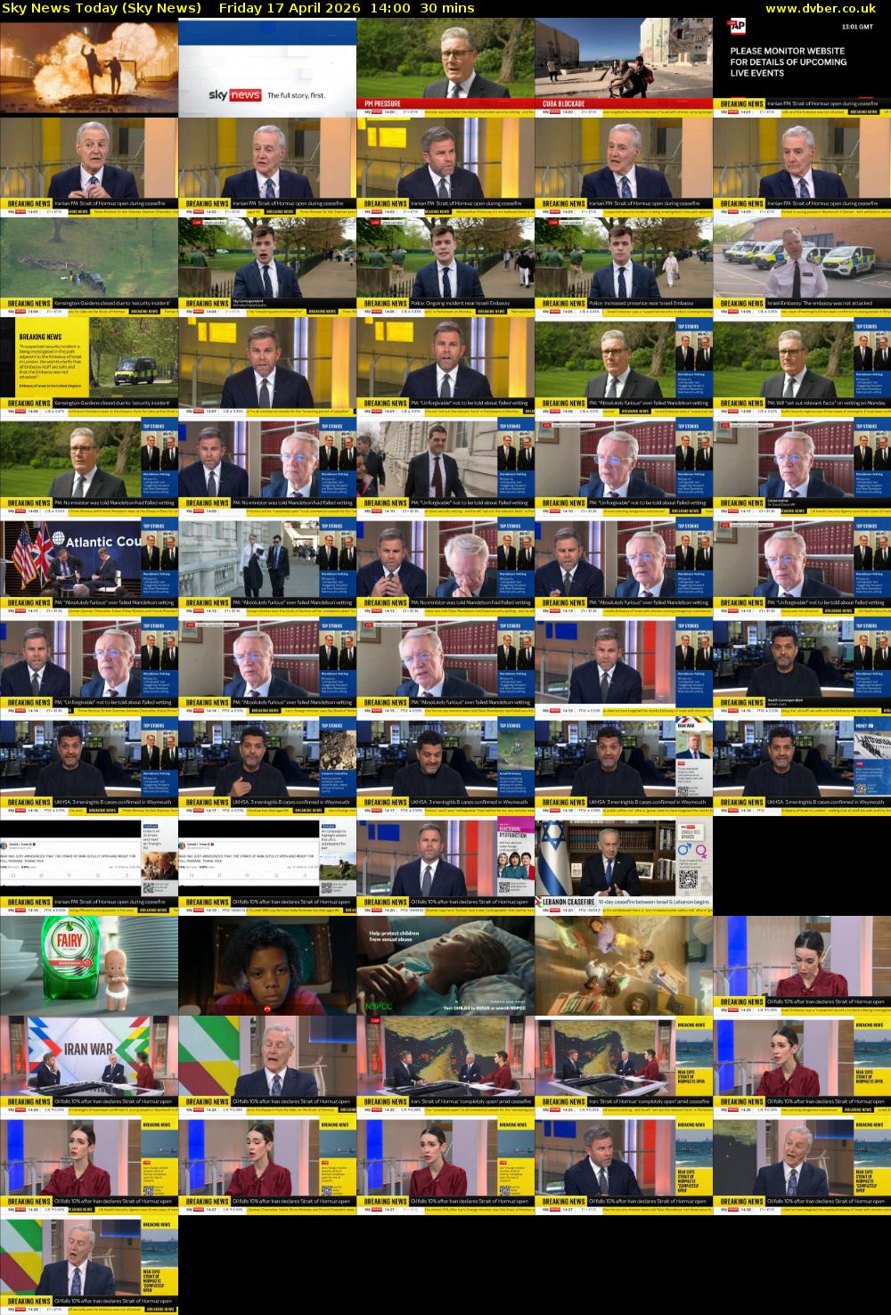 Sky News Today (Sky News) Friday 17 April 2026 14:00 - 14:30