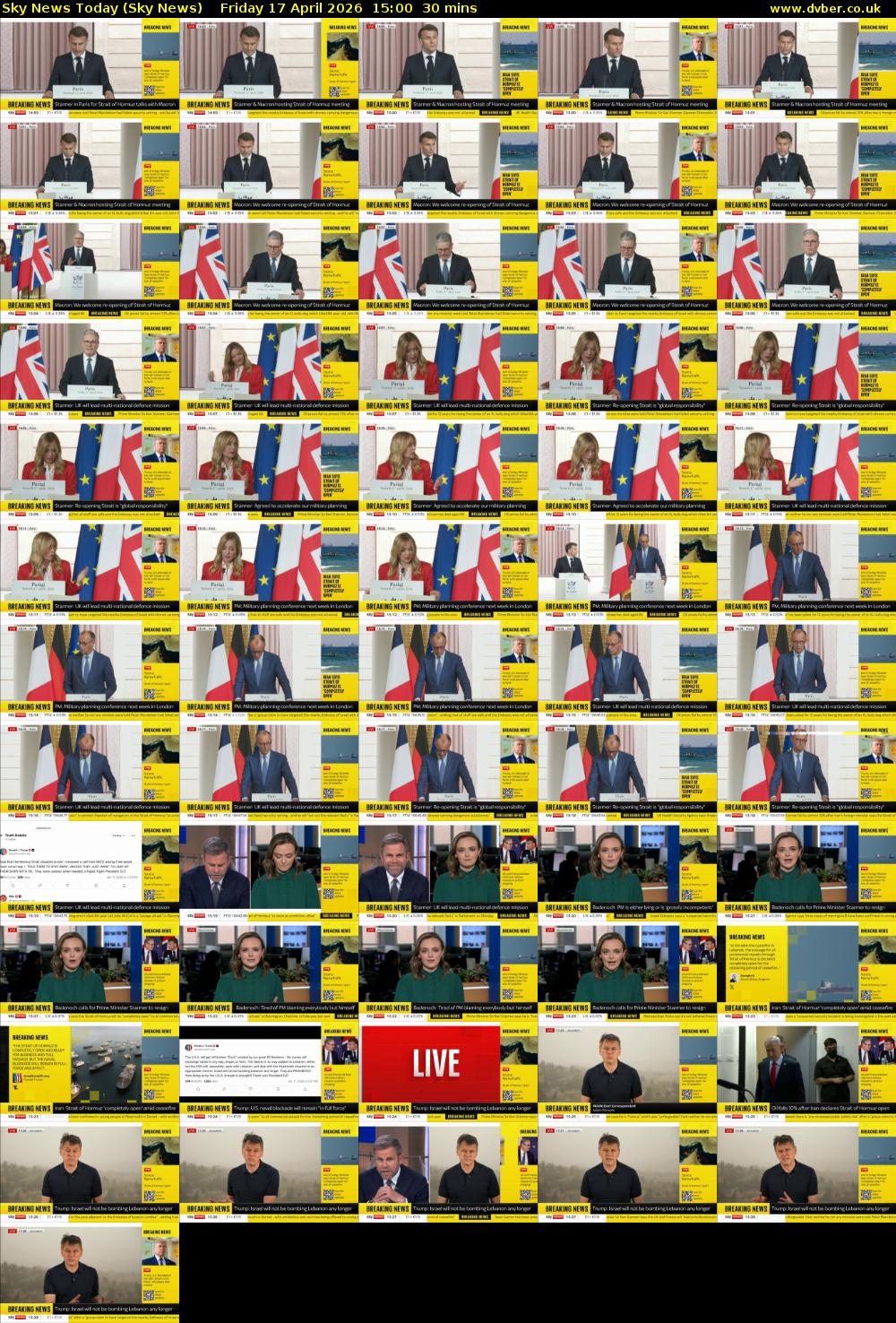 Sky News Today (Sky News) Friday 17 April 2026 15:00 - 15:30
