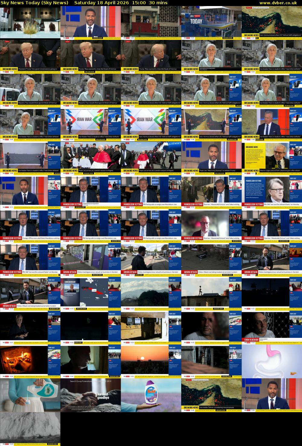 Sky News Today (Sky News) Saturday 18 April 2026 15:00 - 15:30