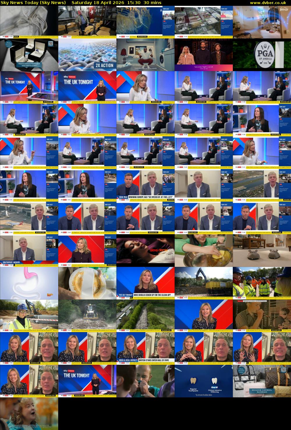 Sky News Today (Sky News) Saturday 18 April 2026 15:30 - 16:00