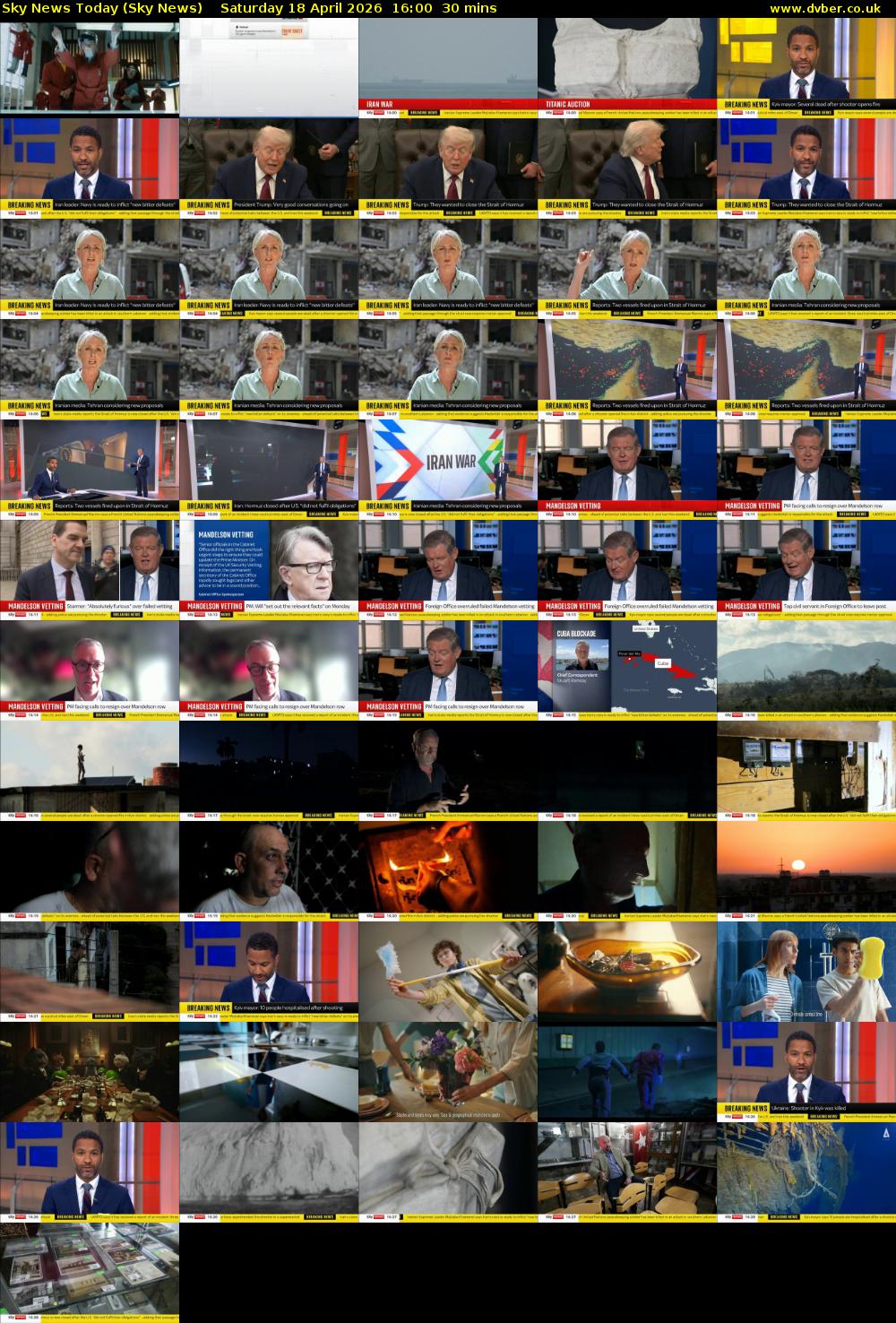 Sky News Today (Sky News) Saturday 18 April 2026 16:00 - 16:30