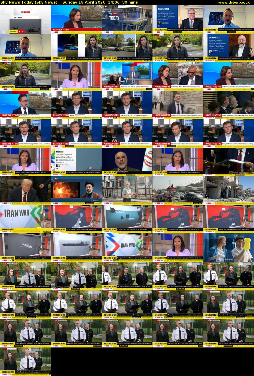 Sky News Today (Sky News) Sunday 19 April 2026 14:00 - 14:30