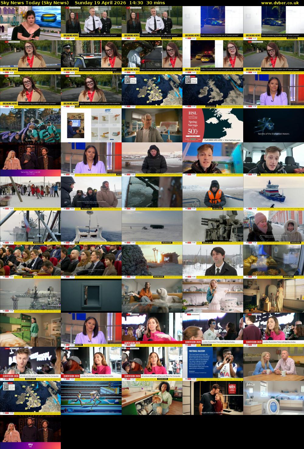 Sky News Today (Sky News) Sunday 19 April 2026 14:30 - 15:00